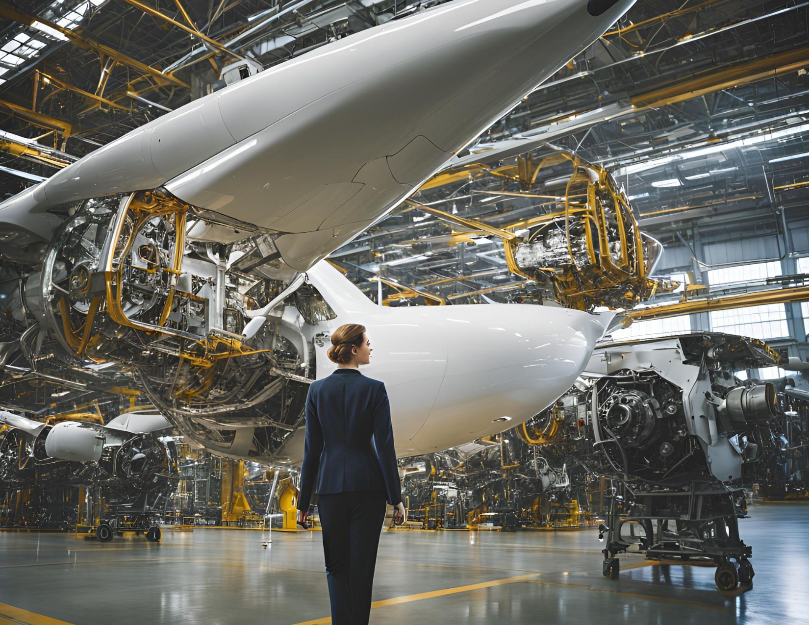 Representative aerospace manufacturing imagery
