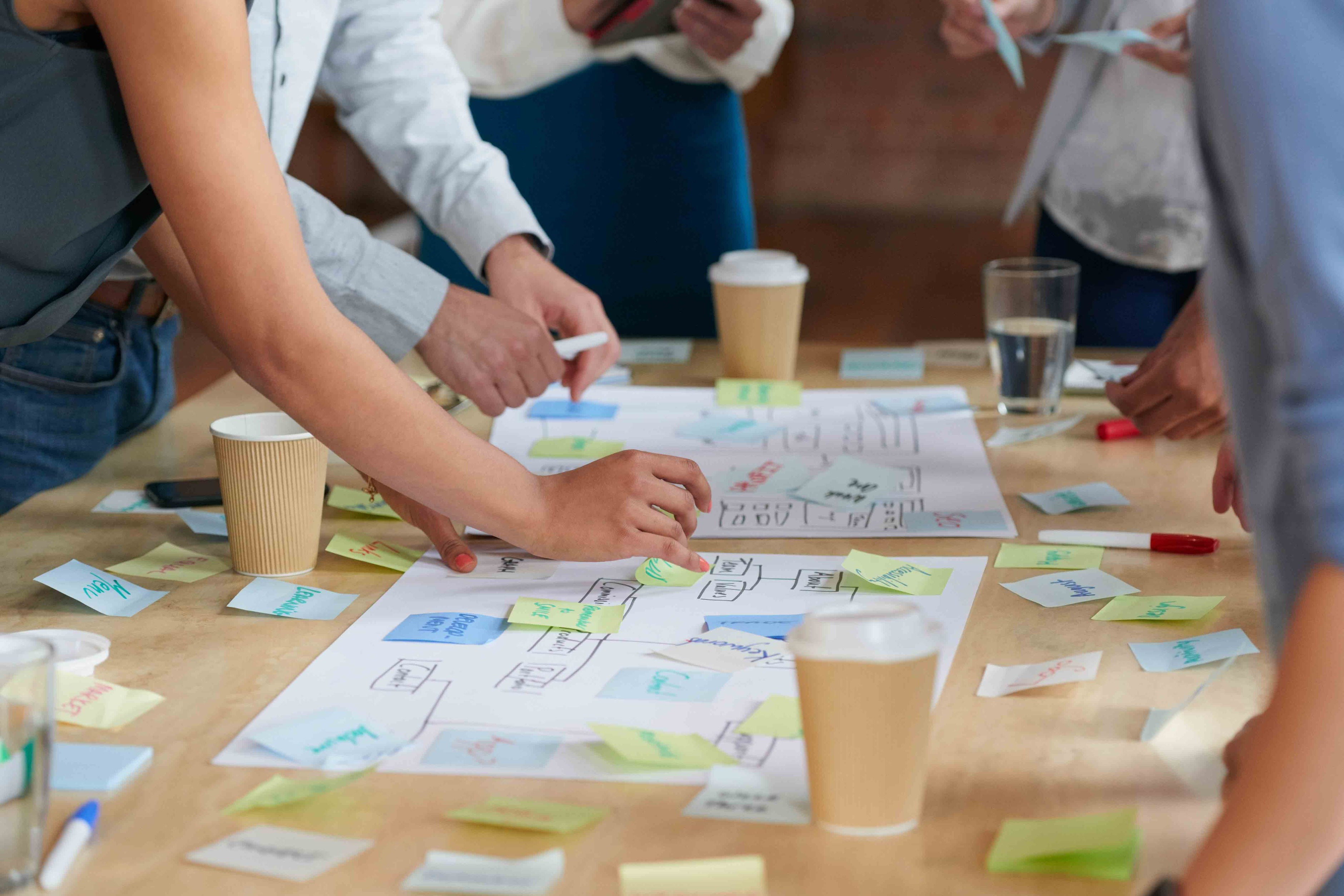 Representative planning and process-improvement imagery